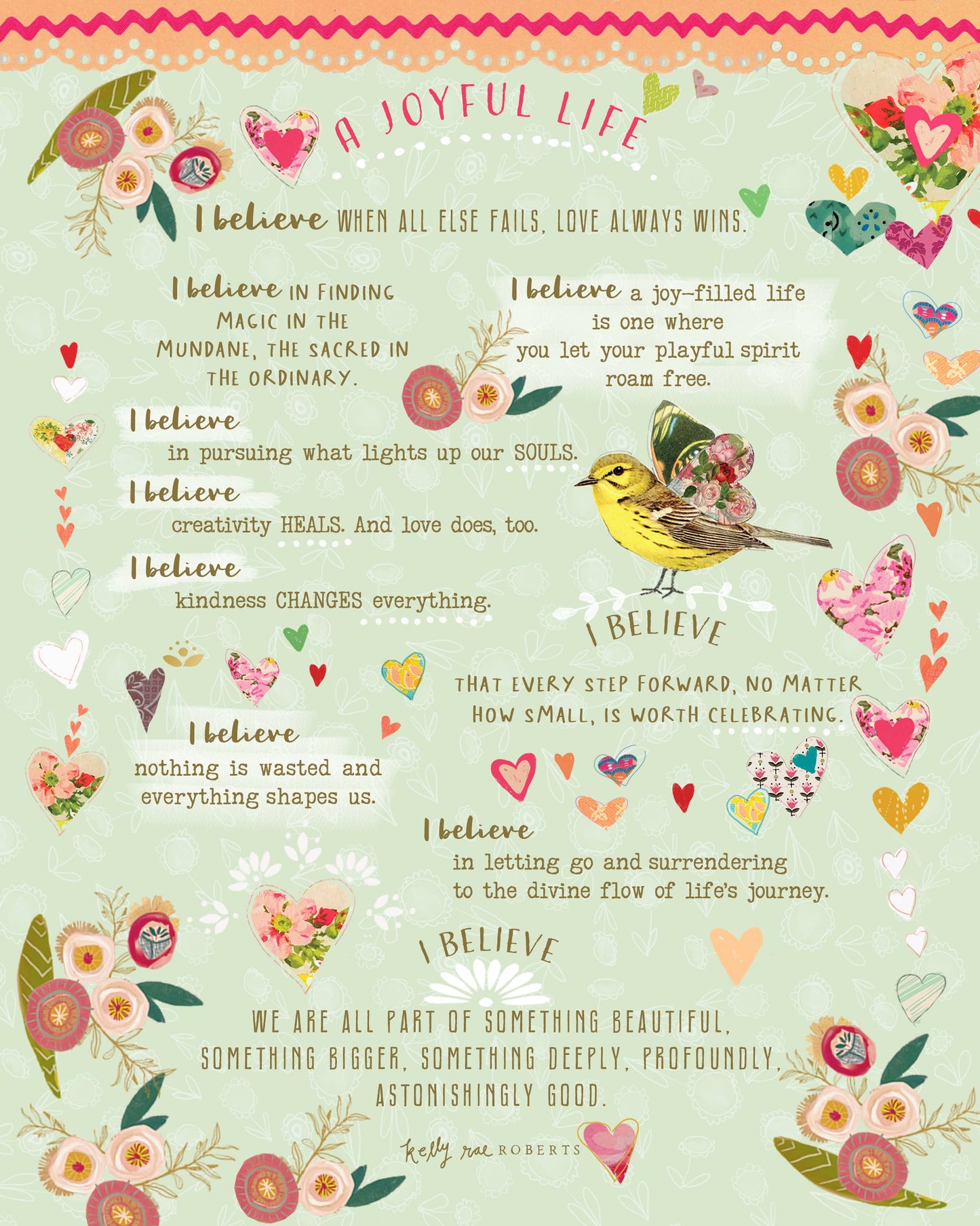 It's A Joy Full Life Manifesto - Print