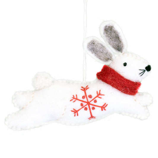 Snowflake Bunny Ornament