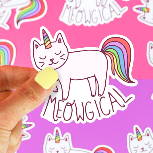 Meowgical Magical Cat Vinyl Sticker